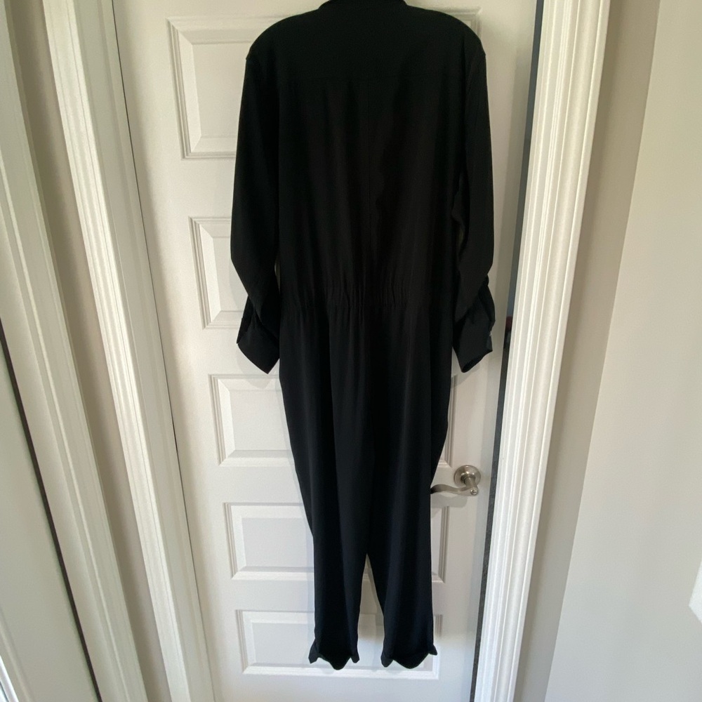 Gabrielle Union Black Long Sleeve Jumpsuit; Size Large - Picture 3 of 12